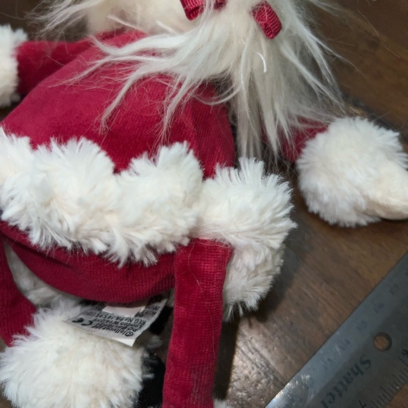 Jellycat Berry Santa Medium Red outfit Red Bows Plush Stuffed Animal - Picture 4 of 4